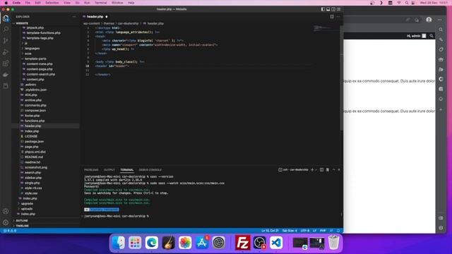 Learn WordPress Web Development - Ep07 ( Creating the Header ) смотреть онлайн