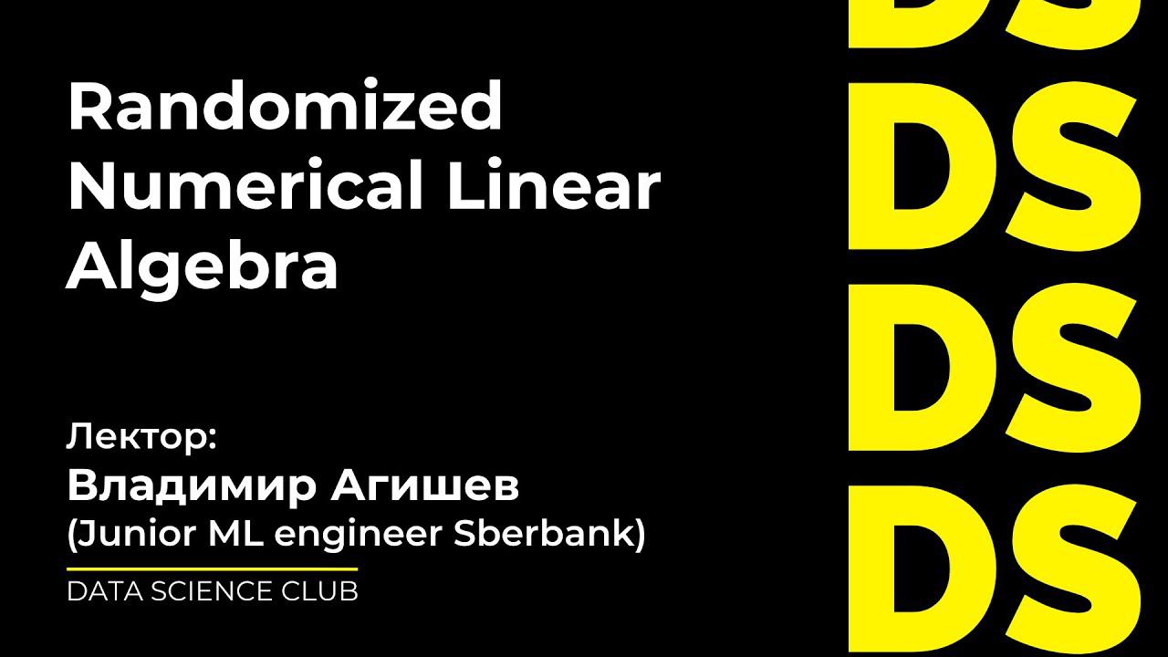 Randomized Numerical Linear Algebra
