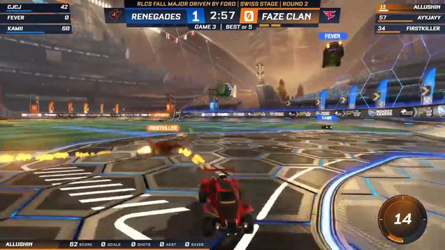 FaZe Vs RNG | RLCS 2021-22 Fall Split Major | FaZe Clan Vs Renegades | 8 December 2021