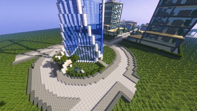 Как строился город в minecraft - таймлапс майнкрафт смотреть онлайн
