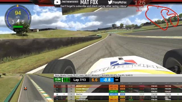 iRacing in VR - Skip Barber Series @ Interlagos - Season 2 2019 Week 5 смотреть онлайн