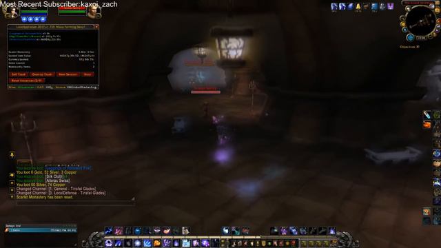 WoW Gold Farm | Loot From 50 Scarlet Monastery PART 2 | 1,037,900g - 1,042,900g