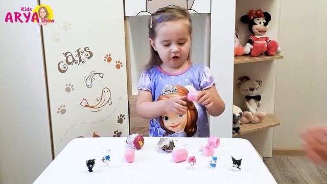 Киндер Сюрприз Хелло Китти | Kinder Surprises Hello Kitty ( распаковка, игрушки) смотреть онлайн