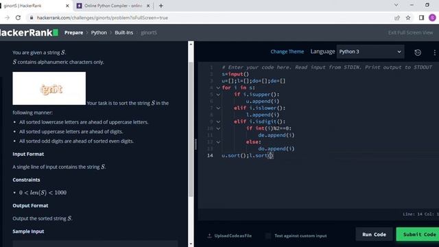 ginortS HackerRank || HackerRank Solution || Errors and Exceptions смотреть онлайн