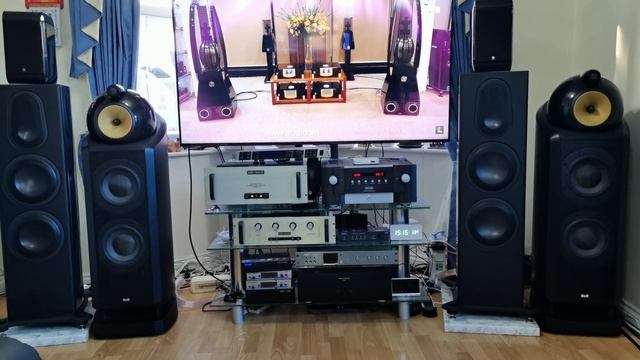 B&W 802 Diamond speaker+MARK LEVINSON 585 integrated amplifier смотреть онлайн