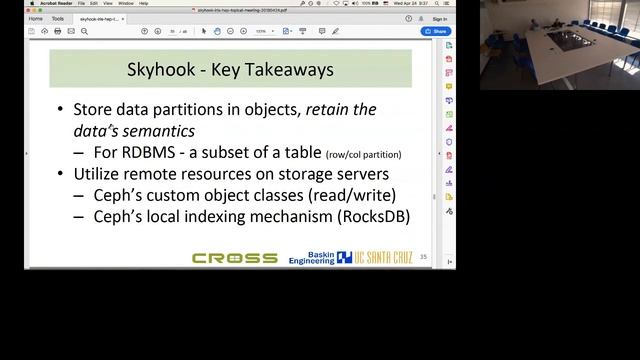 IRIS-HEP Topical Meeting (24 Apr 2019) - Skyhook: Programmable Object Storage for Analysis смотреть онлайн