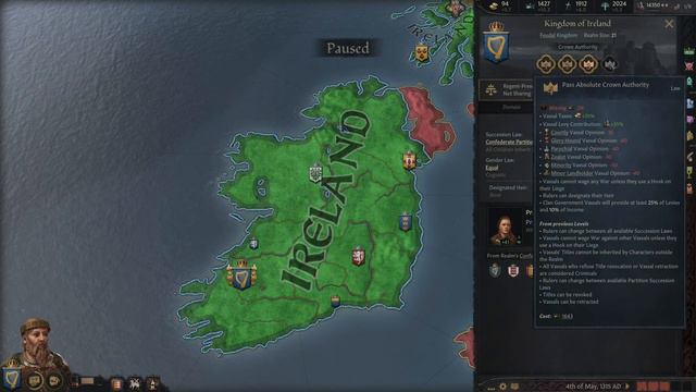 Let's Play - CRUSADER KINGS III - Ireland (Newbie Island) - PART 52 - CK3 смотреть онлайн