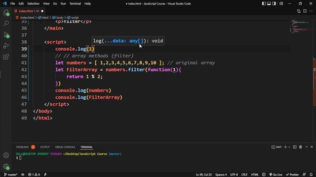 Array Filter Method смотреть онлайн
