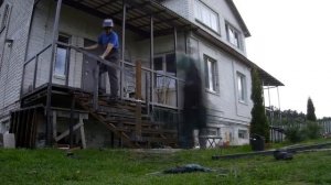 Как БЫСТРО и НЕДОРОГО сварить крыльцо под тротуарную плитку, плюс ограждение в стиле лофт.