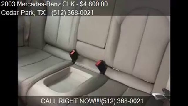 2003 Mercedes-Benz CLK CLK 320 2dr Coupe for sale in Cedar P смотреть онлайн