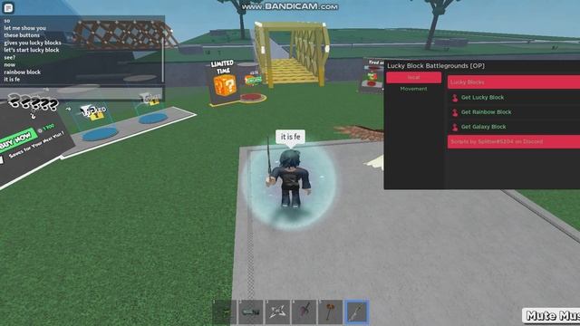 Roblox Lucky Block Battlegrounds Script (Pastebin, lucky block giver!) смотреть онлайн