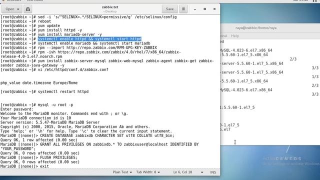 Installing and configuring zabbix 4 on centos 7 || Part1 смотреть онлайн