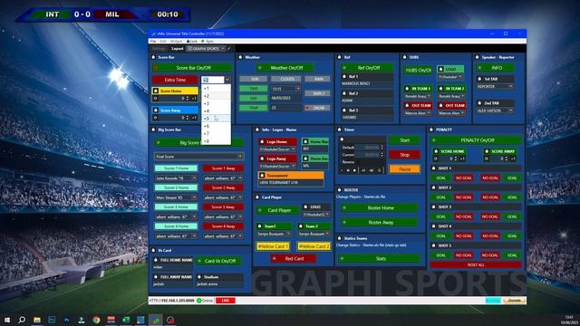Soccer | Stunning Full Graphics Pack #2 | For VMix | Utc Controller