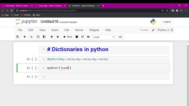 Dictionaries & its Functions in python 3 in Hindi 2021(Part-1)-Python tutorial for beginners смотреть онлайн
