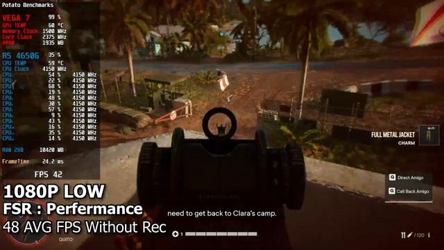 FARCRY 6 | RYZEN 5 4650G\4600G VEGA 7 OC 16Gb Ram смотреть онлайн