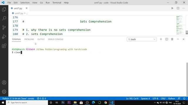 Set Comprehension in Python ?? |#145 Python Training in Hindi | Python Tutorial for Beginners смотреть онлайн