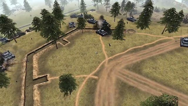 German Tank Charge Aganist Soviet Forces (Men of War Assault Squad 2) смотреть онлайн