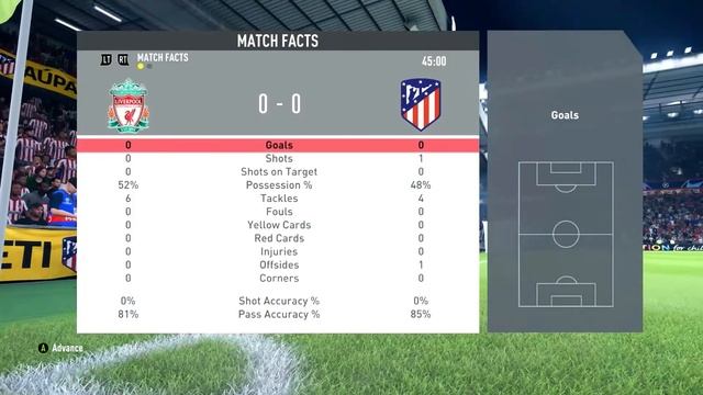 Fifa 20 Sliders Champions League Liverpool vs Athletico Madrid CPU vs CPU смотреть онлайн