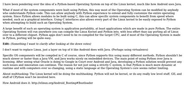 Software Engineering: Can an OS be created with Python? смотреть онлайн