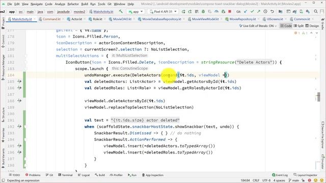 Jetpack Compose: Toast/Snackbar/Dialog Example смотреть онлайн