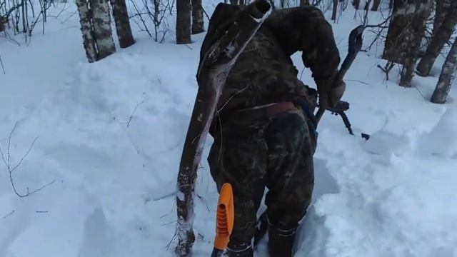 Едем на зимний коп с АР944М на снегоходе буран!))05.03.2021 смотреть онлайн