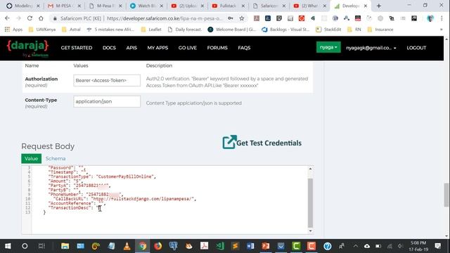 Fullstack Django and React Native: Mpesa Daraja API tutorial 2 - Mpesa Developer Portal смотреть онлайн