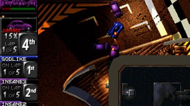 Death Rally multiplayer using DOSBOX смотреть онлайн