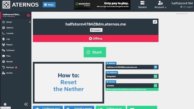 how to make a 1.20 snapshot (or any snapshot for a new update) an aternos server (minecraft) смотреть онлайн