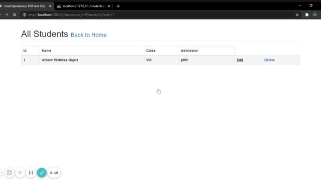 CRUD Application in PHP | Atharv Vishwas Gupta | #0 Introduction смотреть онлайн