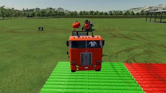 FRUIT TRAIN OF COLORS ! GIANT PUMPKIN FOR BIG MONEY! LOAD & TRANSPORT PUMPKINS w/ ROAD TRAINS - FS2 смотреть онлайн