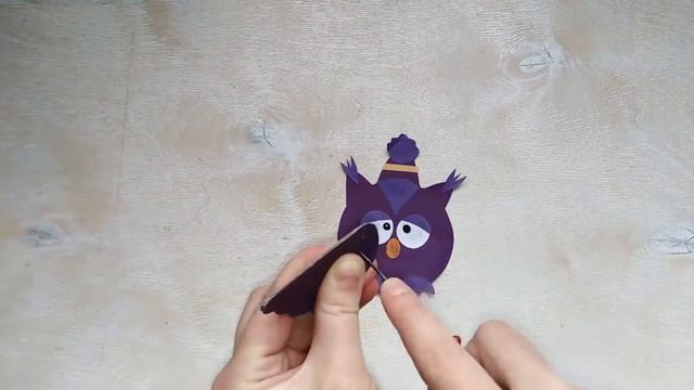 Сова машет крыльями оригами. Поделка из бумаги . смотреть онлайн