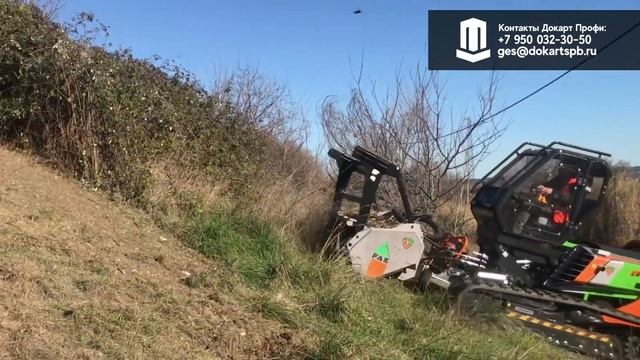 MDB Green Climber 1400 Dominator - первая косилка с дистанционным управлением и кабиной! смотреть онлайн
