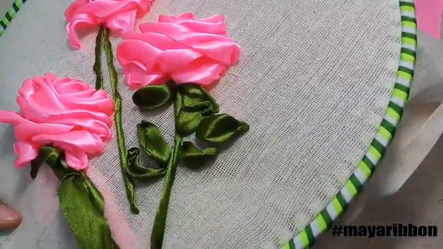 020_Part 2_Ribbon Embroidery Roses - Silk Ribbon - Satin Ribbon [Вышивка лентами]