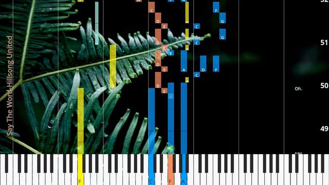 🎹Say The Word, Chord & Lyrics, Hillsong United, Synthesia Piano смотреть онлайн
