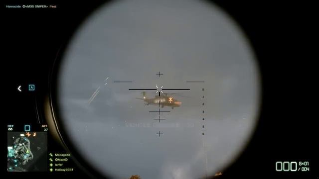Battlefield Bad Company 2 - Carl Gustav Chopper Killing Montage смотреть онлайн