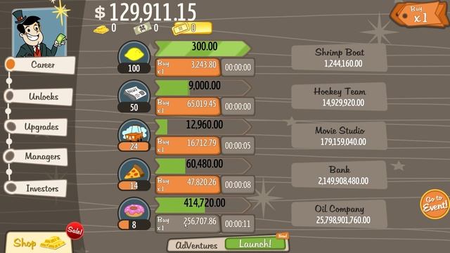 Adventure Capitalist (КАК СТАТЬ БОГАТЫМ?) прохождение НАЧАЛО (1 серия) смотреть онлайн
