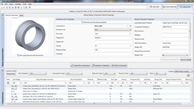 AutoCAD Plant 3D The Spec Editor смотреть онлайн