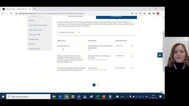 Как настроить получение уведомлений о цитировании статьи смотреть онлайн