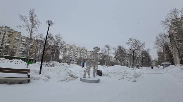 Пешком по снежному городу - Челябинск в субботу смотреть онлайн