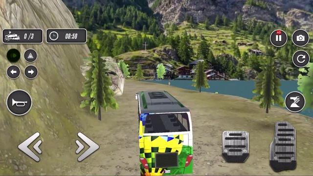 Offroad Bus Driving Simulator 3D - Mountain Uphill Coach Bus Driver - Android GamePlay Part-1 смотреть онлайн