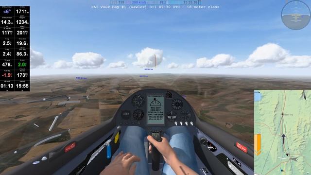 FAI Virtual SGP Day #1 (Gawler) D+1 09:30 UTC - 18 meter class смотреть онлайн
