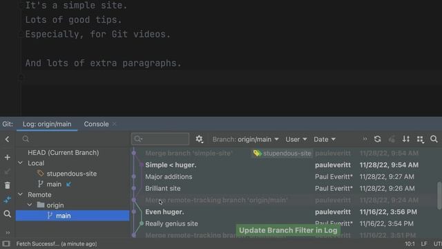 Browse Branch Commits смотреть онлайн