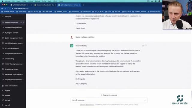 Zbuduj przewagę w pracy z ChatGPT i oszczędź 80% czasu - 5 przykładów w inżynierii jakości смотреть онлайн