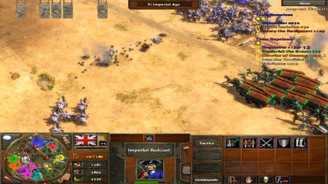 Age of Empires III (AOE3) 10,000 soldiers 3 VS 5 (Expert) EP.01 смотреть онлайн