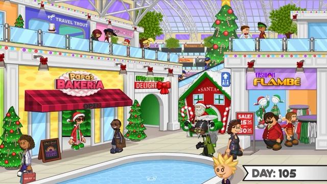 Papa's Bakeria To Go! - All Christmas Ingredients Unlocked! смотреть онлайн