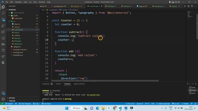 React JS with Material UI Tutorial for Beginners | Build a Food Ordering Website | Navendra Agrawal смотреть онлайн