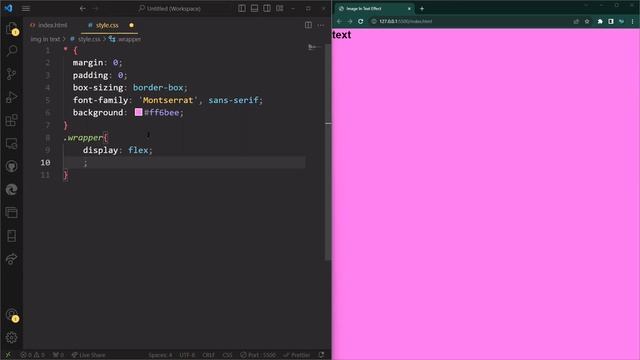 Put an Image in Text Using HTML & CSS смотреть онлайн