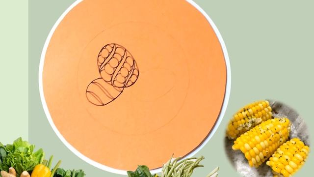 Zentangle Vegetable Basket 禪繞蔬菜籃