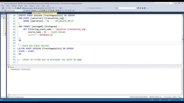 SQL Server index : Découvrez dans cette vidéo, comment traquer les splits de page.(exemple simple) смотреть онлайн
