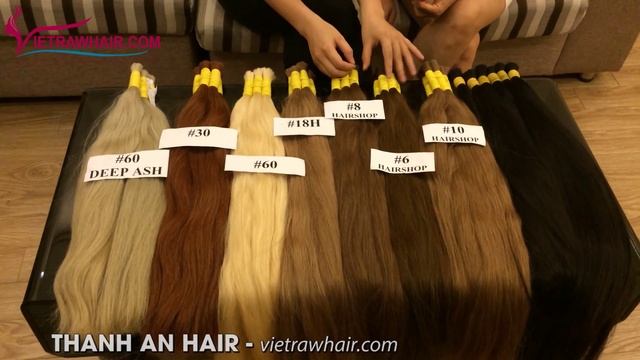 Human bulk hair high quality, best price from Thanh An Hair смотреть онлайн